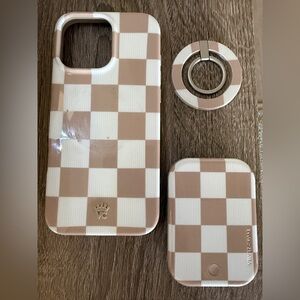 Velvet Caviar iPhone 16 Pro Max Case + MagSafe Charger & Ring Holder Beige